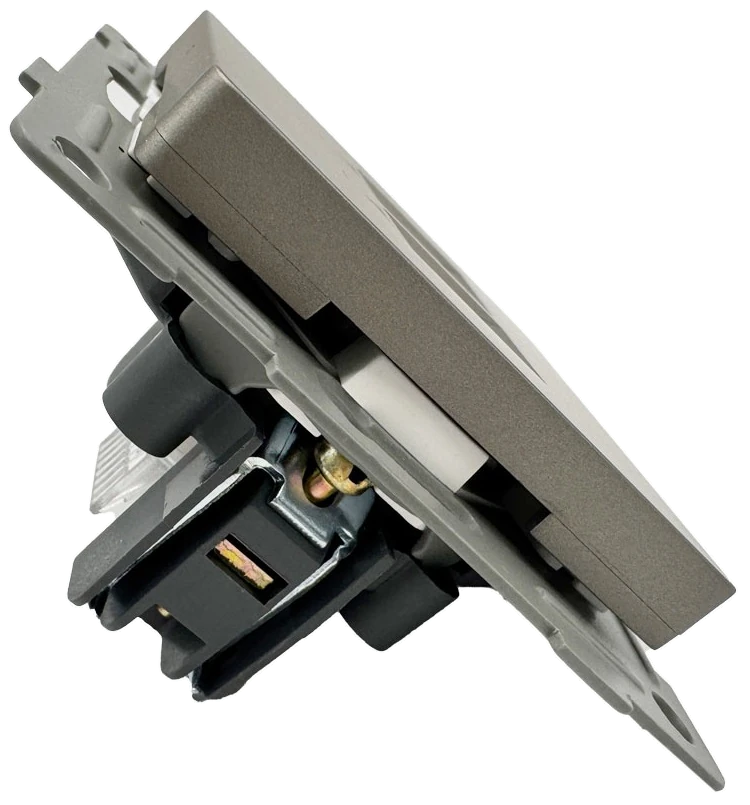 Розетка RJ45 2-я серая Софт-тач